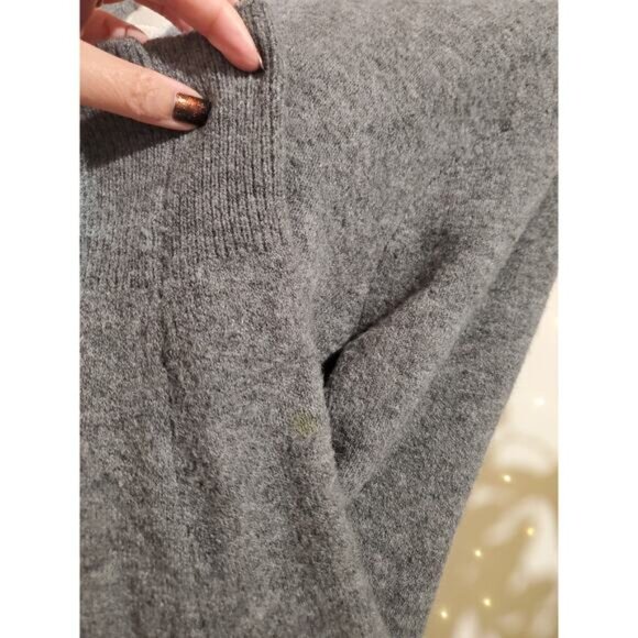 Madewell Womens Merino Wool Alpaca Blend Open Cardigan Sweater Size M Gray Cozy - Picture 7 of 13